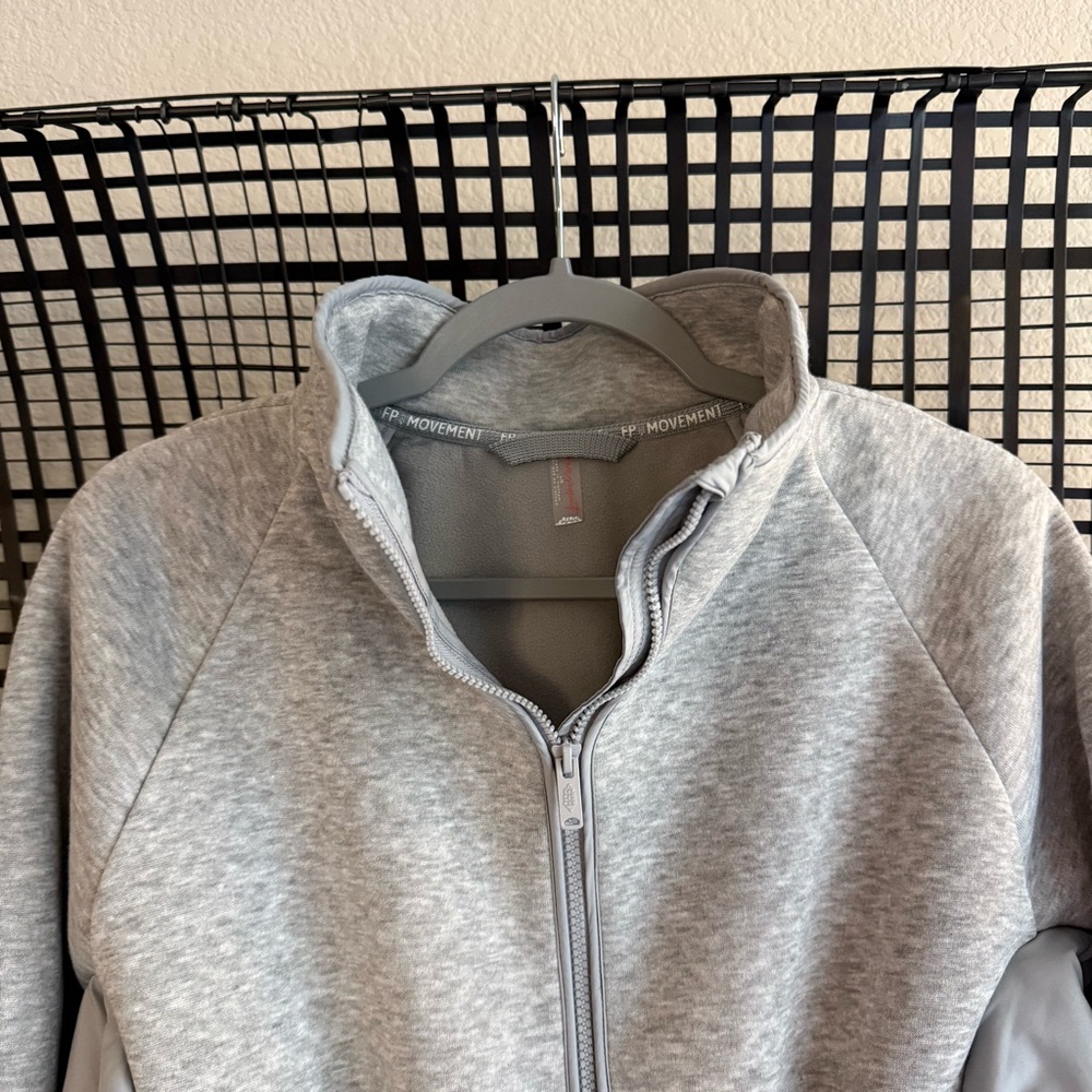 Free people Gia Fleece Jacket grey - Picture 3 of 7